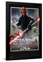 Star Wars: The Phantom Menace - 3D One Sheet-Trends International-Framed Poster