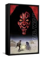 Star Wars: The Phantom Menace - Darth Maul One Sheet-Trends International-Framed Stretched Canvas