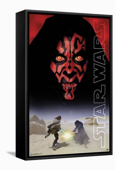 Star Wars: The Phantom Menace - Darth Maul One Sheet-Trends International-Framed Stretched Canvas