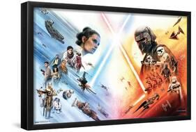 Star Wars: The Rise Of Skywalker - Face Off-Trends International-Framed Poster