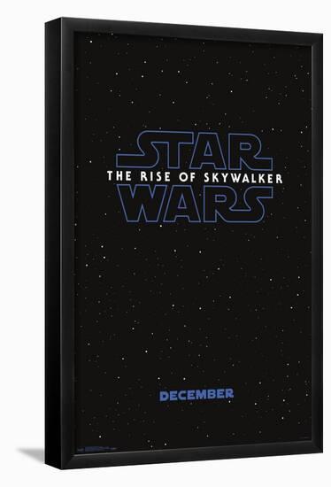 Star Wars: The Rise Of Skywalker - Logo Teaser One Sheet-Trends International-Framed Poster