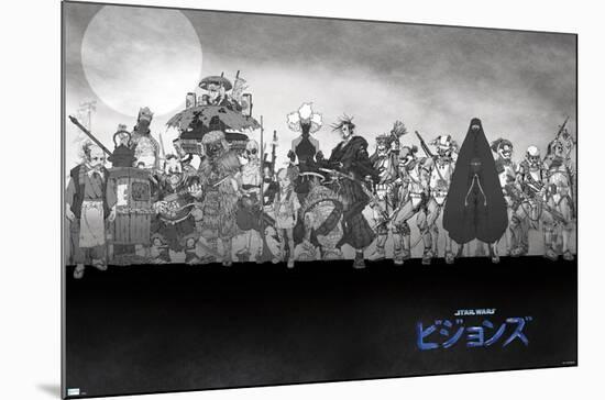 Star Wars: Visions - Group-null-Mounted Standard Poster