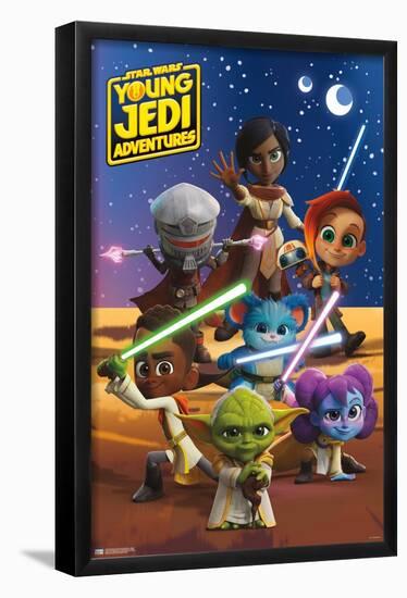 Star Wars: Young Jedi Adventures - Group-Trends International-Framed Poster