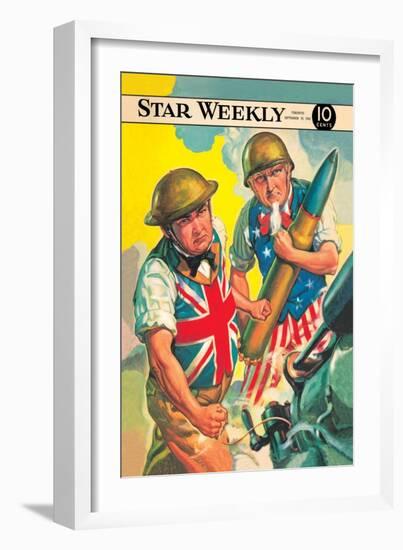 Star Weekly: Ally Artillery-null-Framed Art Print