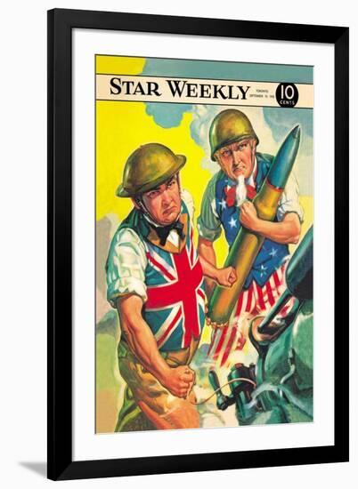 Star Weekly: Ally Artillery-null-Framed Art Print