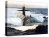 Starboard Bow View of Attack Submarine, USS Los Angeles-Stocktrek Images-Stretched Canvas