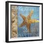 Starfish and sea-null-Framed Giclee Print