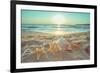 Starfish and Shells on the Beach at Sunrise-Deyan Georgiev-Framed Photographic Print