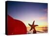 Starfish at Sunrise, Papua New Guinea-Stuart Westmorland-Stretched Canvas