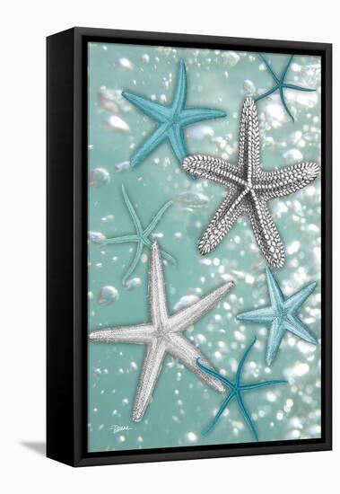 Starfish Bubbles-Diane Stimson-Framed Stretched Canvas