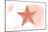 Starfish - Coral - Coastal Icon-Lantern Press-Mounted Art Print