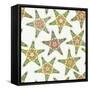 Starfish Flowers 1-Sharon Turner-Framed Stretched Canvas