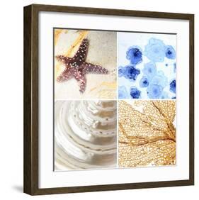 Starfish - Sunset-null-Framed Art Print