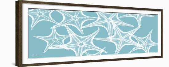 Starfish Teal 1-Albert Koetsier-Framed Premium Giclee Print