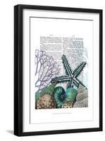 Starfish Under the Sea-Fab Funky-Framed Art Print