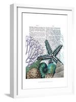 Starfish Under the Sea-Fab Funky-Framed Art Print