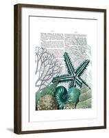 Starfish under the Sea-Fab Funky-Framed Art Print