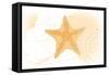 Starfish - Yellow - Coastal Icon-Lantern Press-Framed Stretched Canvas