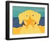 Starfish Yellow-Stephen Huneck-Framed Giclee Print