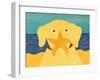 Starfish Yellow-Stephen Huneck-Framed Giclee Print
