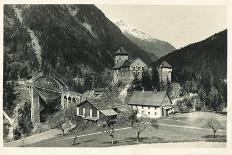 Postcard, Historical, Lindauer HŸtte with Three Towers, Drusenfluh, Vorarlberg, Austria, B/W-Starfoto-Framed Photographic Print