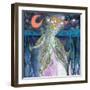 Stargazer Celebration Narwhals-Wyanne-Framed Giclee Print