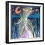 Stargazer Celebration Narwhals-Wyanne-Framed Premium Giclee Print