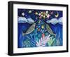 Stargazing Narwhals-Wyanne-Framed Giclee Print