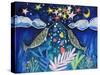 Stargazing Narwhals-Wyanne-Stretched Canvas