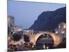 Stari Most Peace Bridge on Neretva River, Evening, Mostar, Bosnia, Bosnia-Herzegovina, Europe-Christian Kober-Mounted Photographic Print