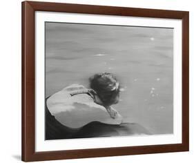 Staring At The Beach-János Huszti-Framed Art Print