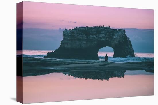 Staring at the Sea, Natural Bridges, Santa Cruz California-null-Stretched Canvas