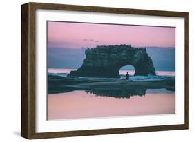 Staring at the Sea, Natural Bridges, Santa Cruz California-null-Framed Photographic Print