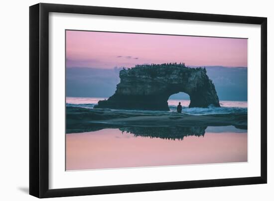 Staring at the Sea, Natural Bridges, Santa Cruz California-null-Framed Photographic Print