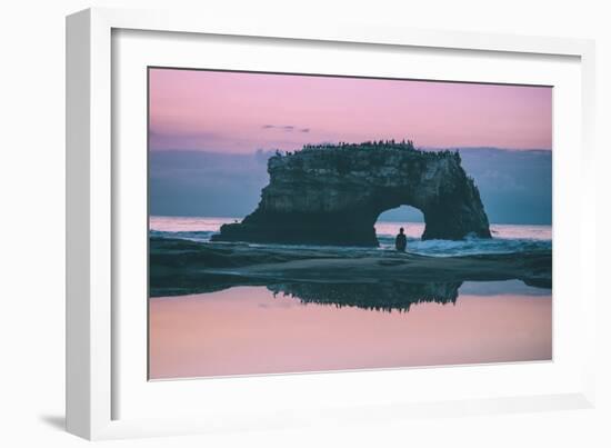 Staring at the Sea, Natural Bridges, Santa Cruz California-null-Framed Photographic Print