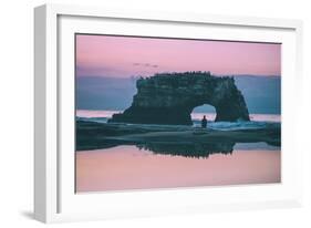 Staring at the Sea, Natural Bridges, Santa Cruz California-null-Framed Photographic Print