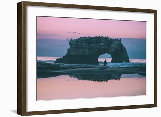 Staring at the Sea, Natural Bridges, Santa Cruz California-null-Framed Photographic Print