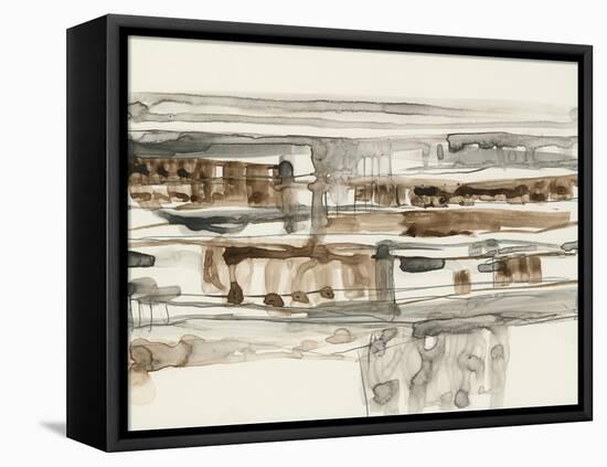 Stark Neutrals II-Jennifer Goldberger-Framed Stretched Canvas