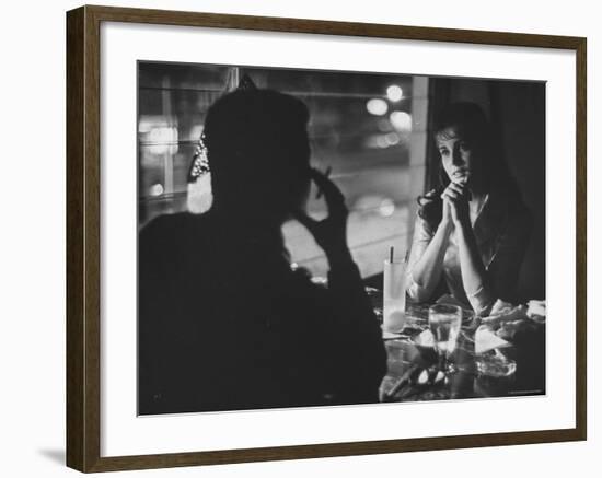 Starlet Ann Margret Olson Dining at the Har Omar American Restaurant-Grey Villet-Framed Premium Photographic Print