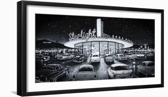 Starlight Drive-In-Shawn Mackey-Framed Giclee Print