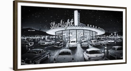 Starlight Drive-In-Shawn Mackey-Framed Giclee Print