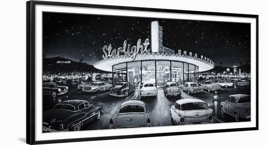 Starlight Drive-In-Shawn Mackey-Framed Giclee Print