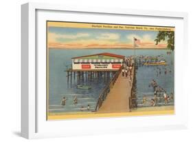 Starlight Pavilion and Pier, Fairview Beach, Virginia-null-Framed Art Print