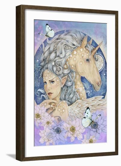 Starlight with Flowers-Linda Ravenscroft-Framed Giclee Print