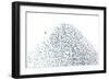 Starling Flock and Peregrine Falcon-null-Framed Photographic Print