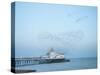 Starling murmuration, The Pier, Eastbourne, East Sussex, England, United Kingdom, Europe-Jean Brooks-Stretched Canvas