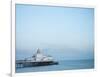 Starling murmuration, The Pier, Eastbourne, East Sussex, England, United Kingdom, Europe-Jean Brooks-Framed Photographic Print