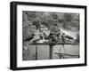 Starlings Feeding-null-Framed Photographic Print