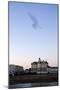 Starlings Shape Above Urban Building-null-Mounted Photographic Print