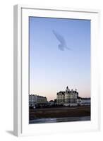 Starlings Shape Above Urban Building-null-Framed Photographic Print